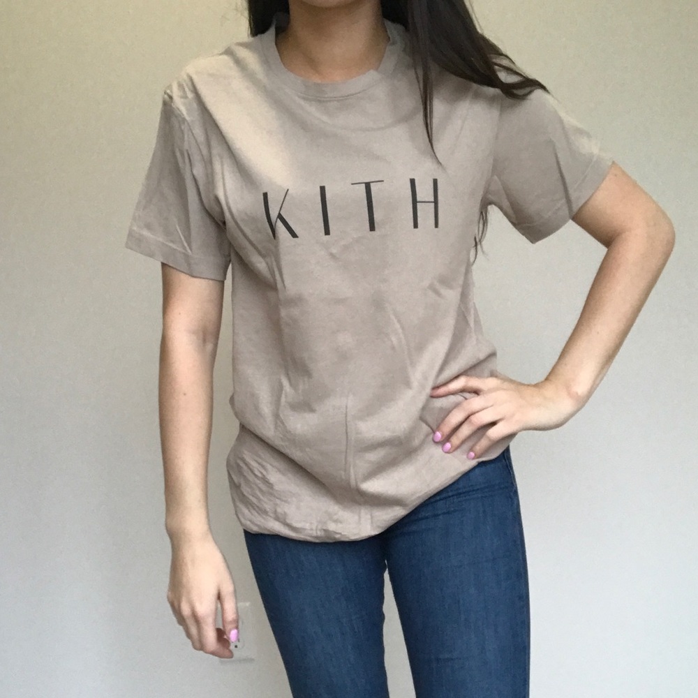 KITH TREATS CLASSIC TEE TAN AND BLACK